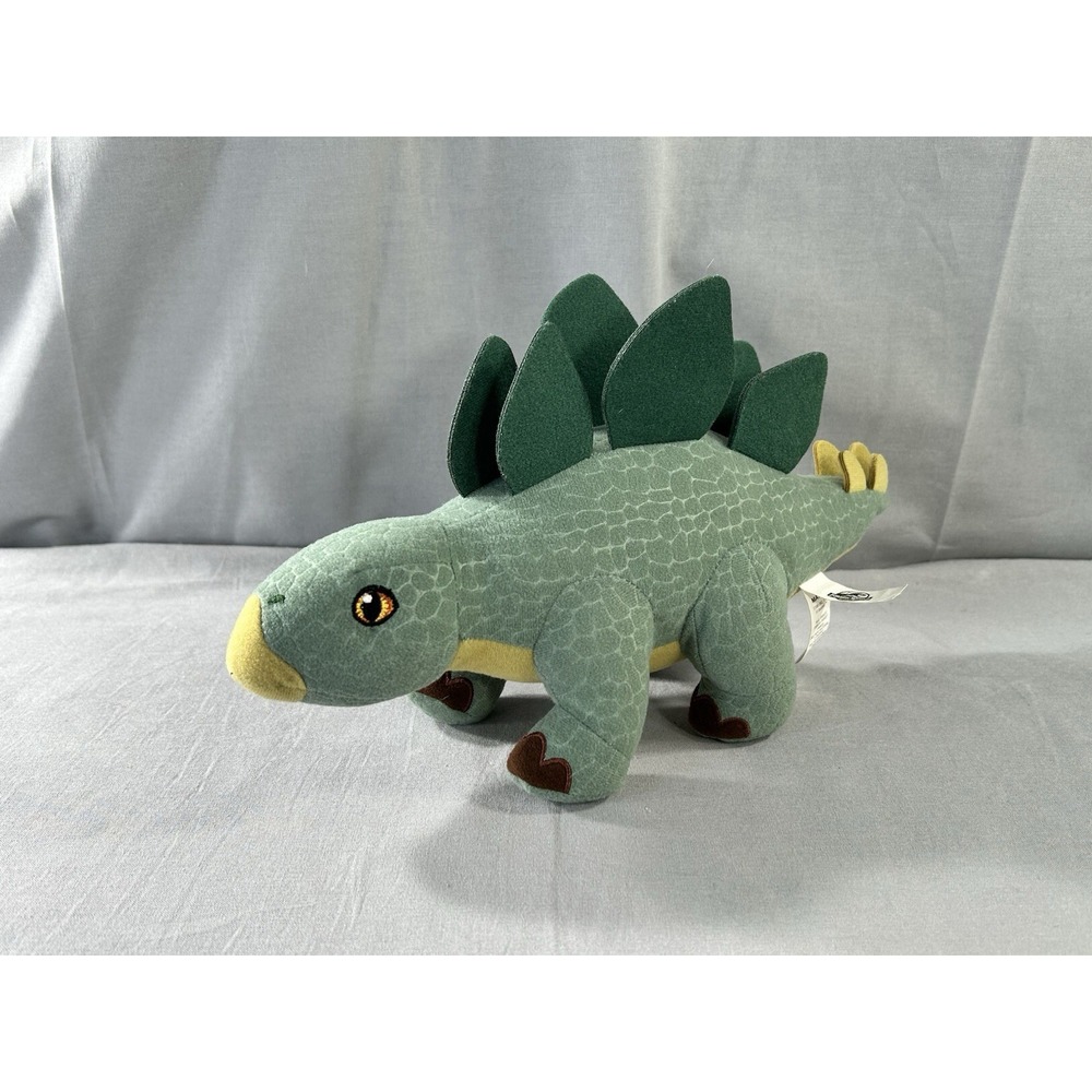 Jurassic World Basic Plush Stegosaurus by Mattel Embroidered Eyes Dinosaur